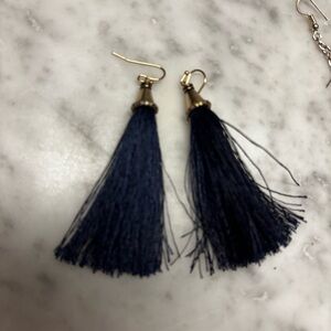 Elegant black Tassel Earrings